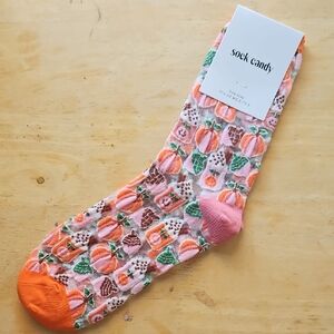 SOCK CANDY  ' PUMPKIN SPICE'  SHEER SOCKS